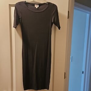 LuLaRoe Julia Charcoal Grey Women's Dress